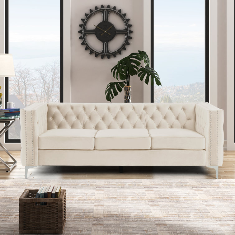 Mercer41 Cuddington 85 Upholstered Sofa Reviews Wayfair
